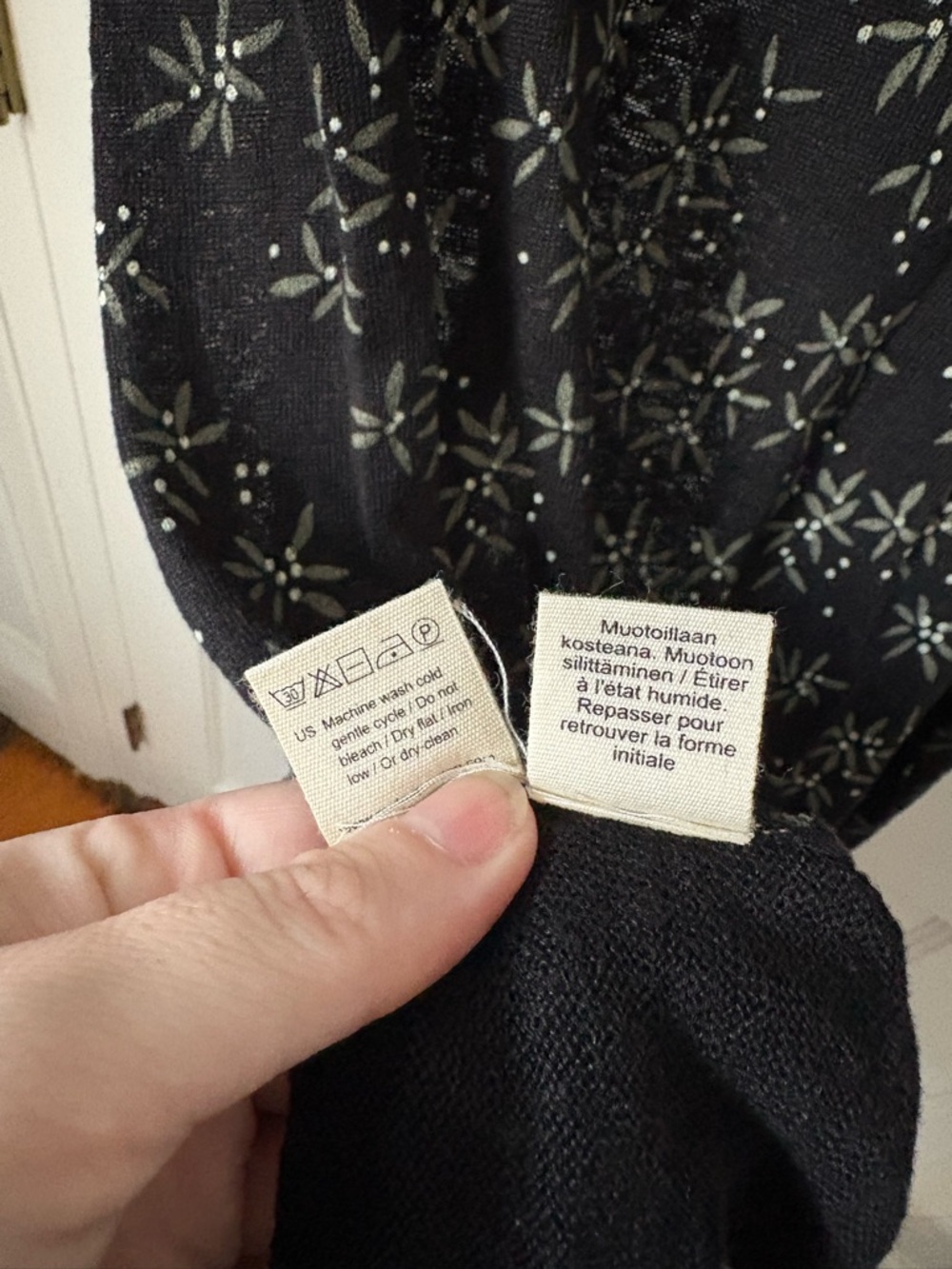 NEW Gudrun Sjoden Hassel Tunic 100% Linen Floral Short Sleeves, Size Large (L) - Picture 8 of 10